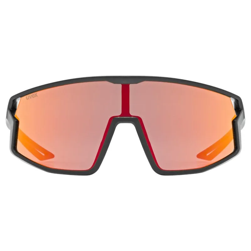 Uvex Skyryse Kids Glasses - Black matt Mirror Red