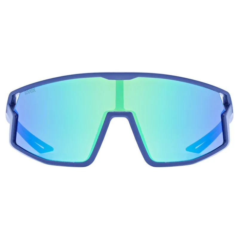 Uvex Skyryse Kids Glasses - Blue matt Mirror green