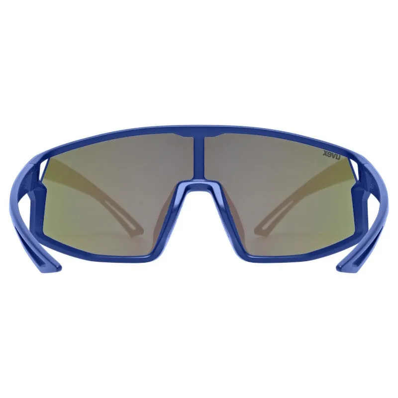 Uvex Skyryse Kids Glasses - Blue matt Mirror green