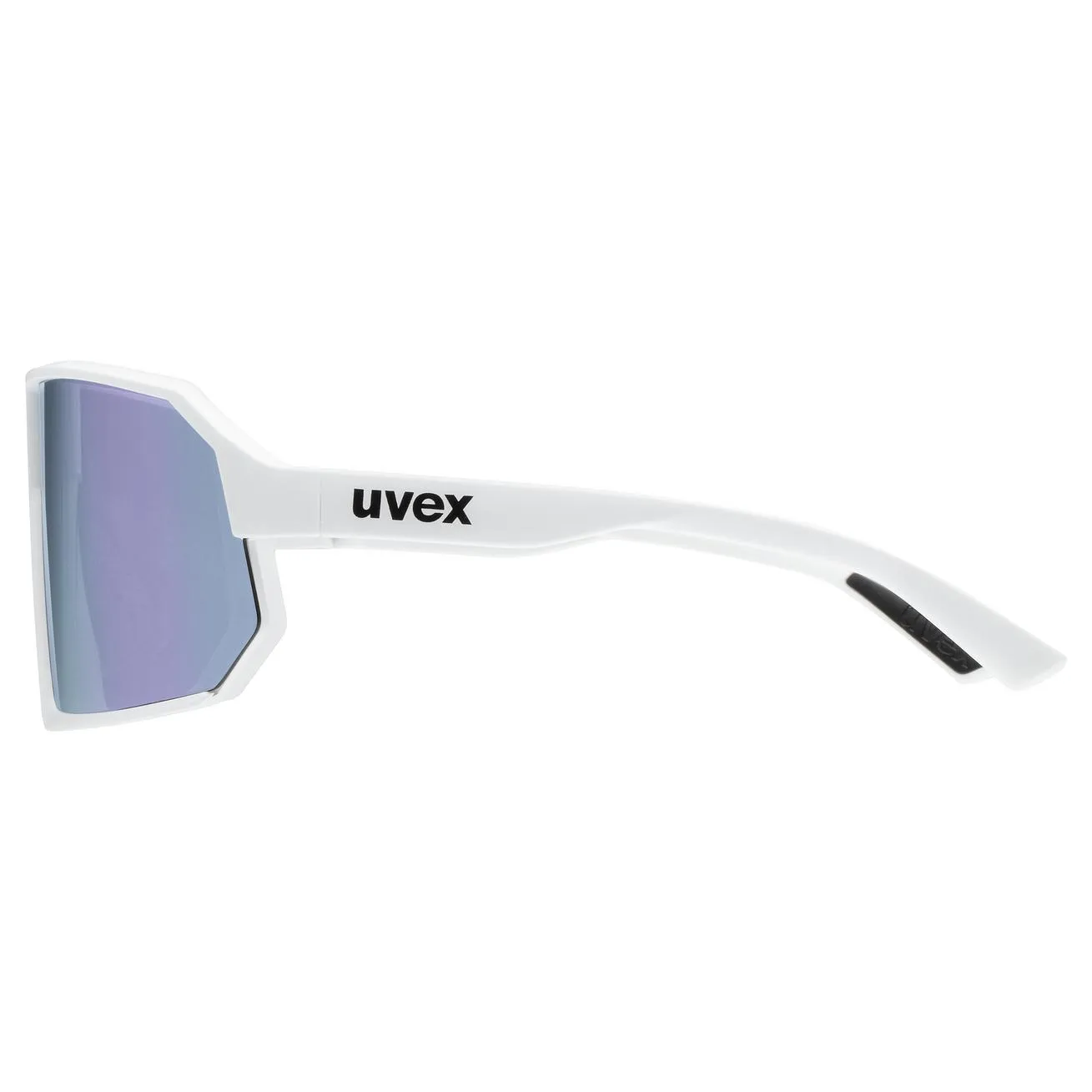 Uvex sportstyle 237 glasses - White matt mirror lavender