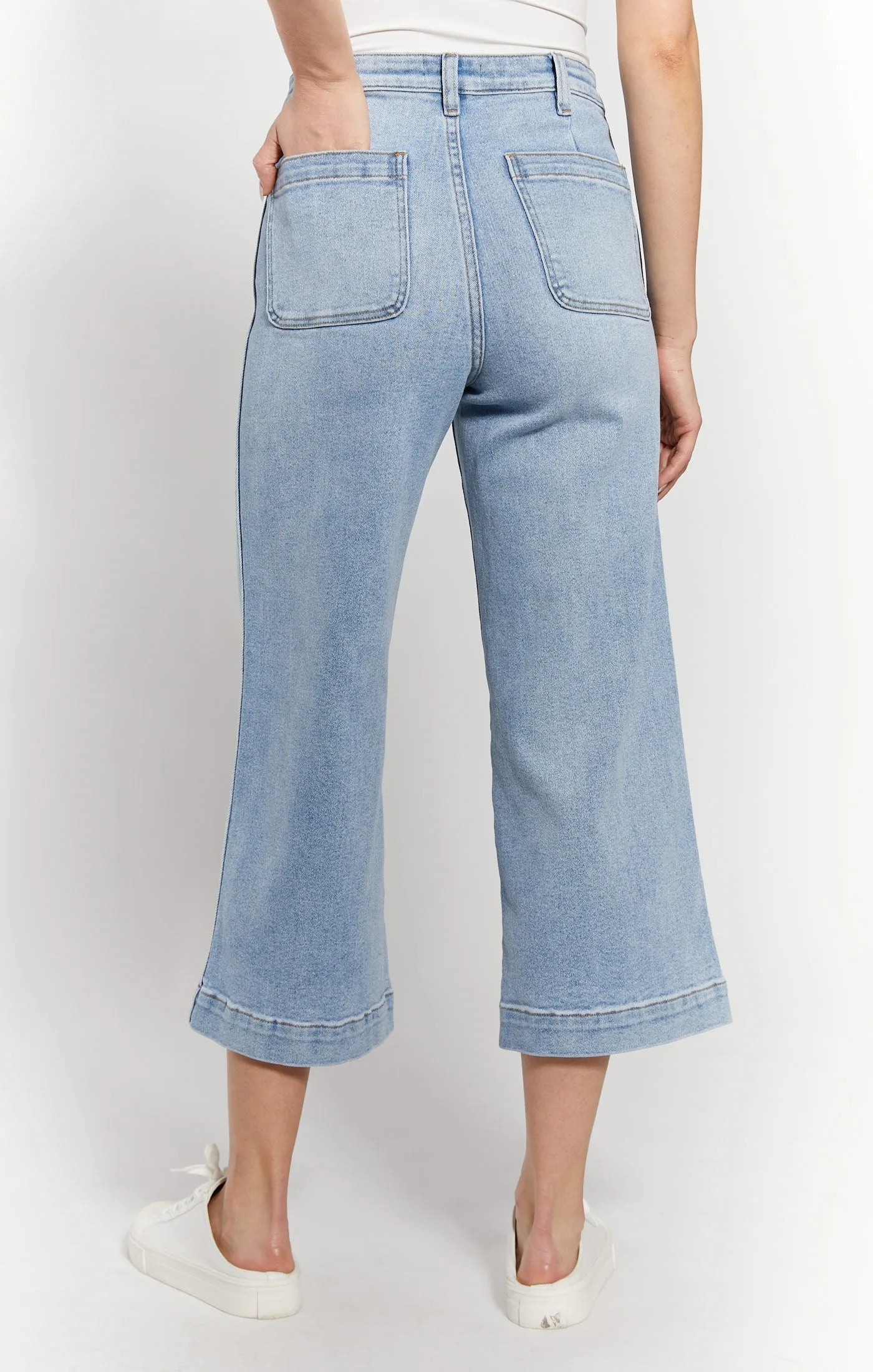 VIP Favorite High Rise Wide Leg Crop Jeans  Limited Release!