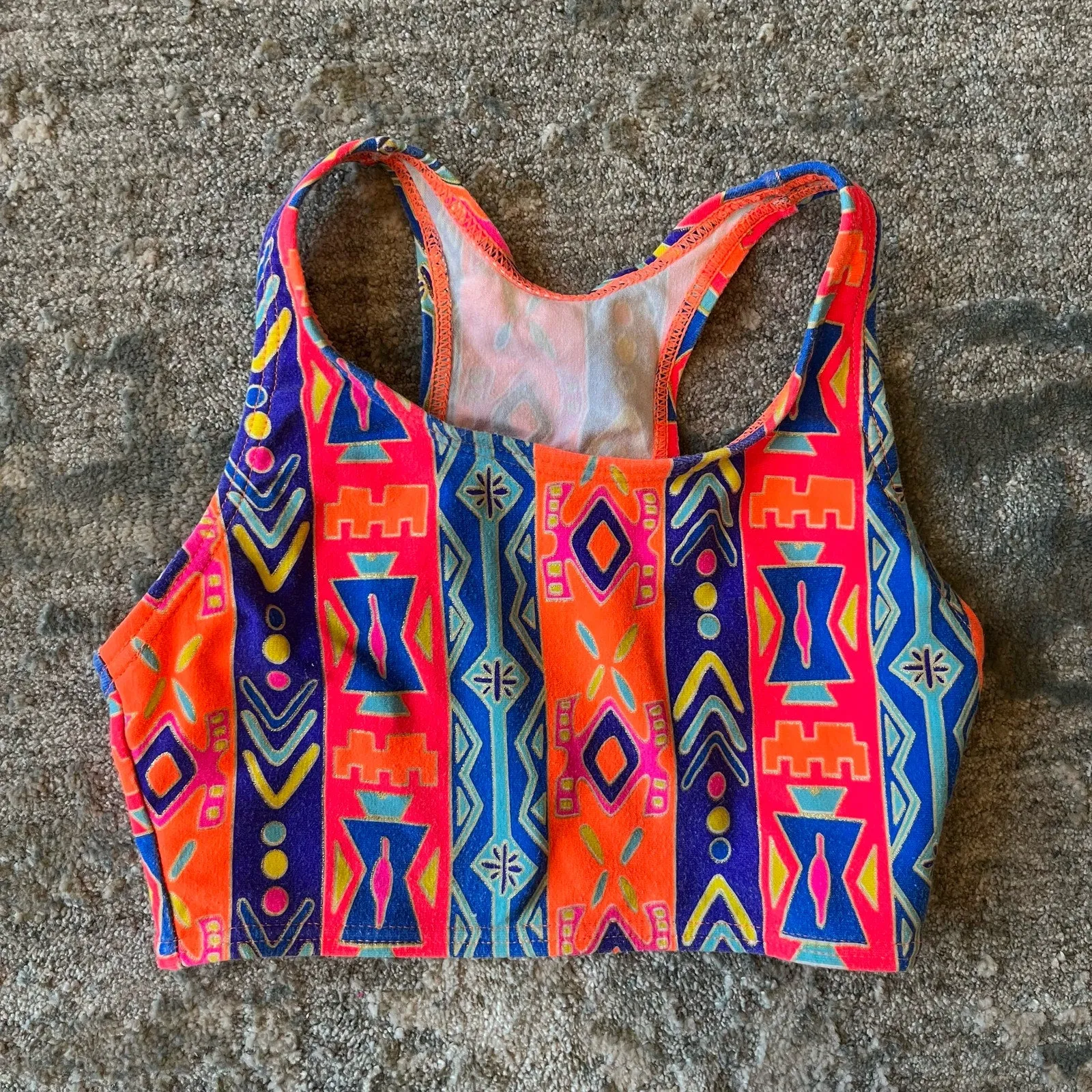 VIP Favorite Vintage All Waves Two Piece Bathing Suit 7  Stylish & Comfortable