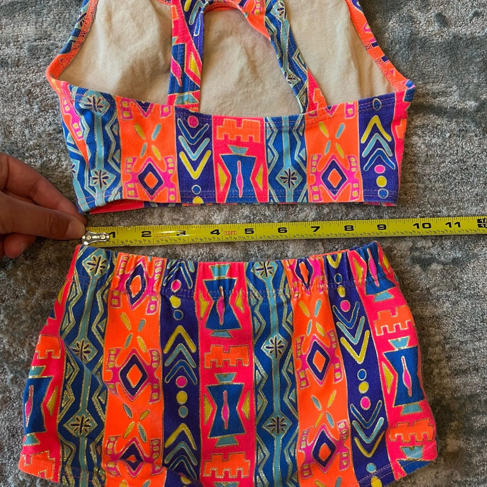 VIP Favorite Vintage All Waves Two Piece Bathing Suit 7  Stylish & Comfortable