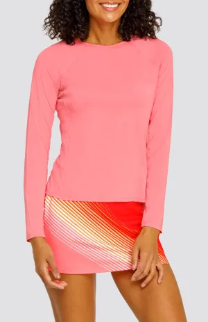 Women Tail Activewear Aravie Top - Strawberry Pink
