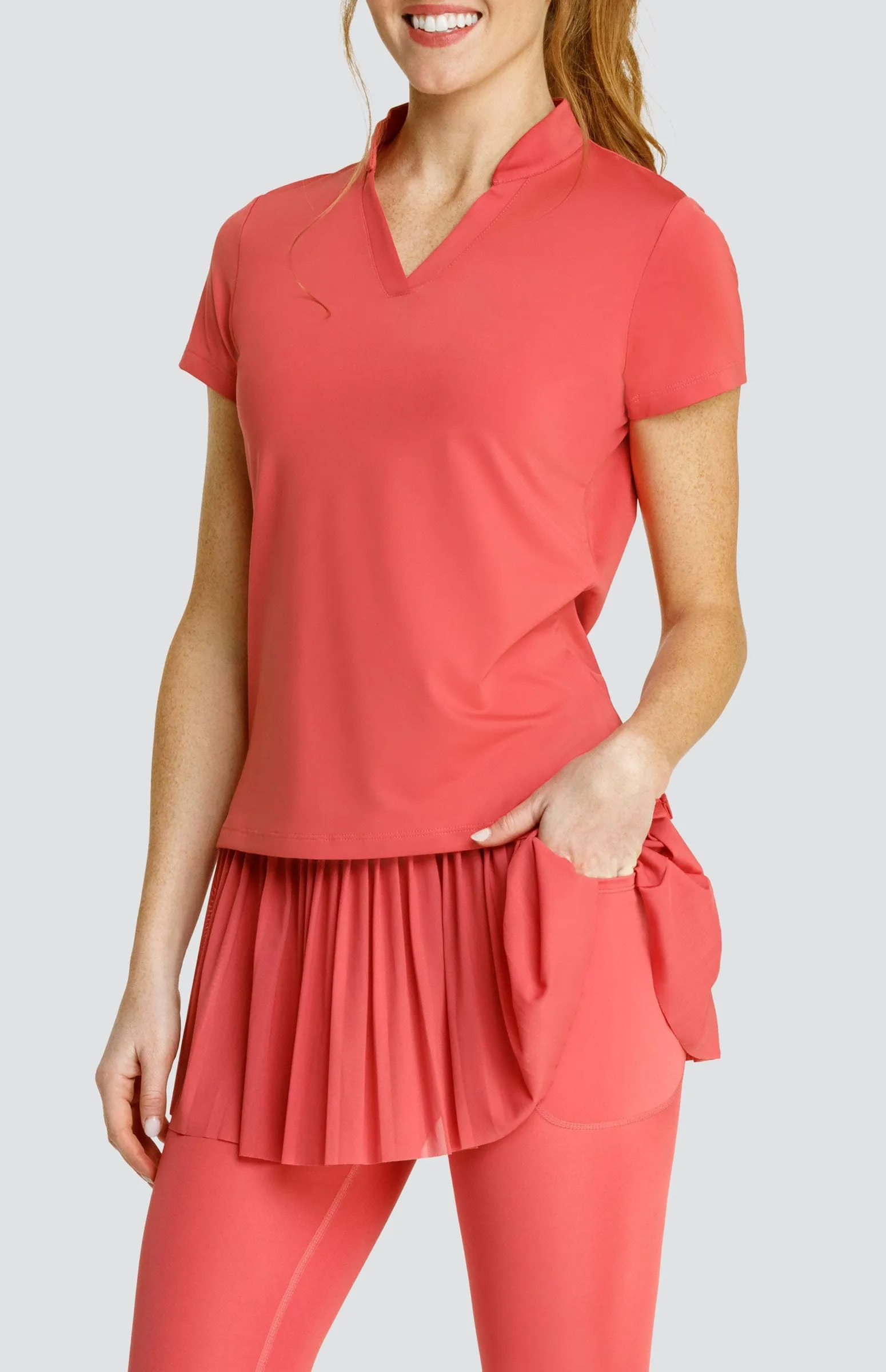 Women Tail Activewear Atha Top - Cherry Rose