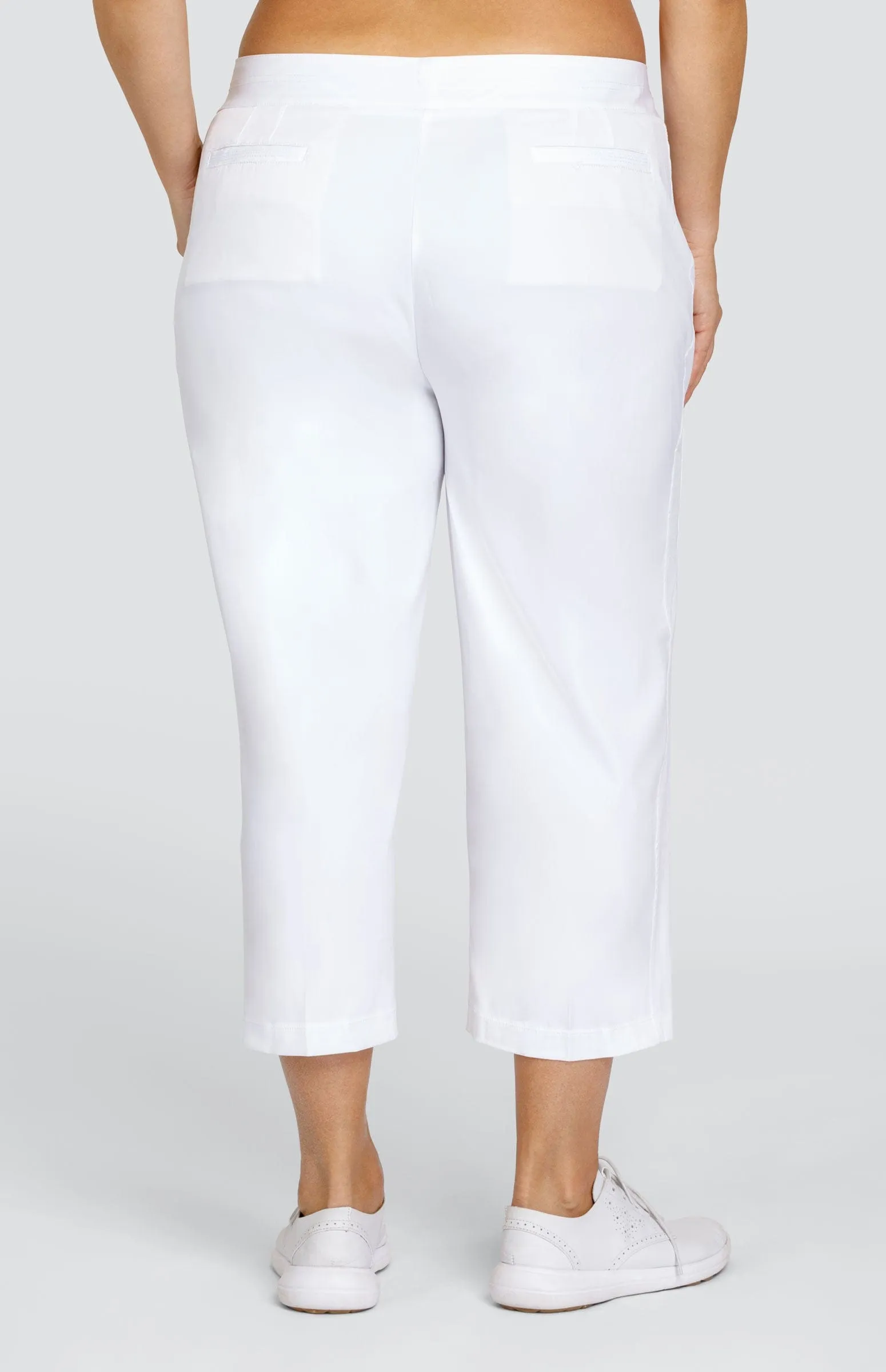 Women Tail Activewear Classic 23" Capri - Chalk White