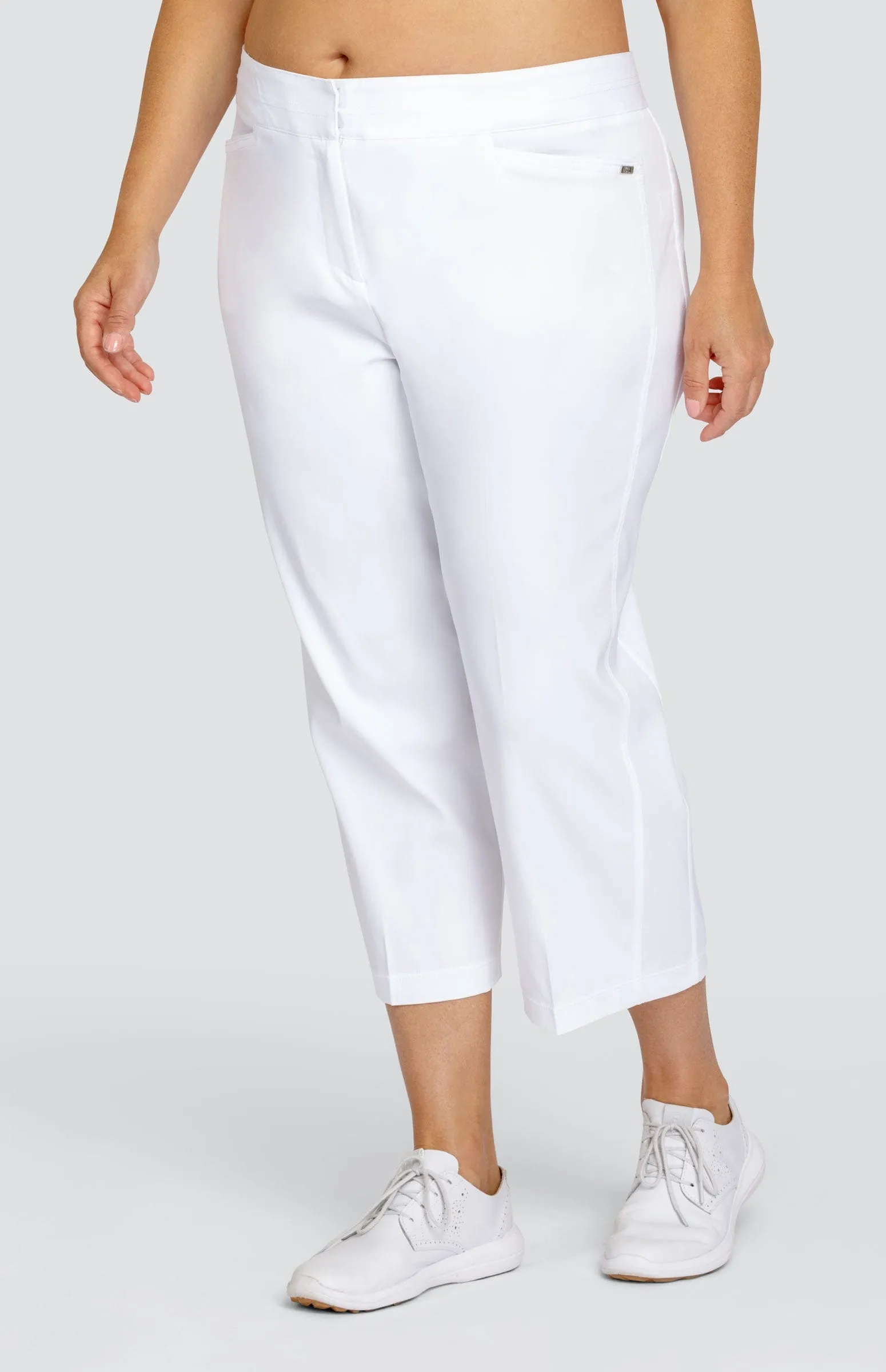 Women Tail Activewear Classic 23" Capri - Chalk White