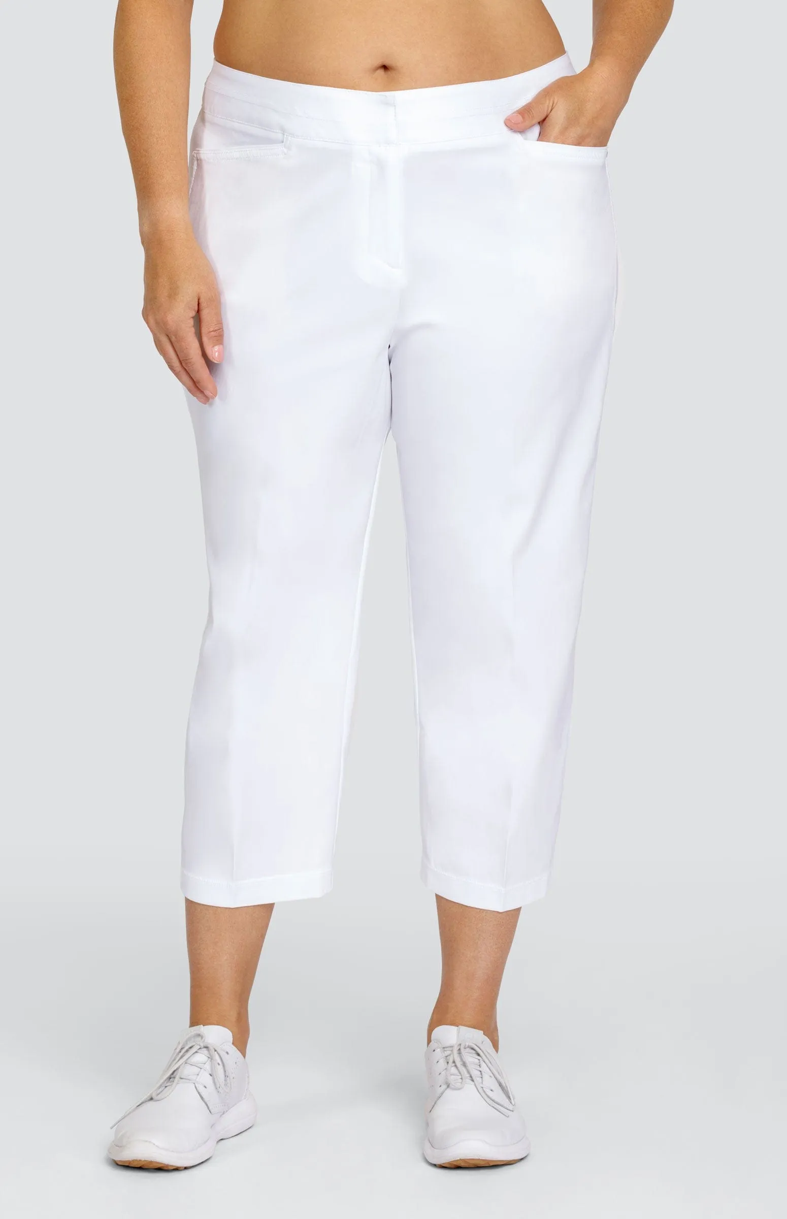 Women Tail Activewear Classic 23" Capri - Chalk White