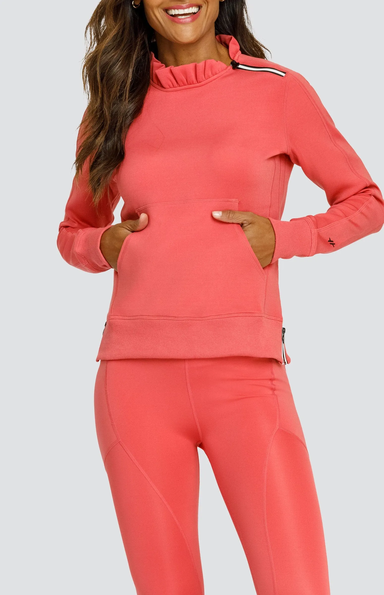 Women Tail Activewear Condoleezza Cherry Rose Pullover