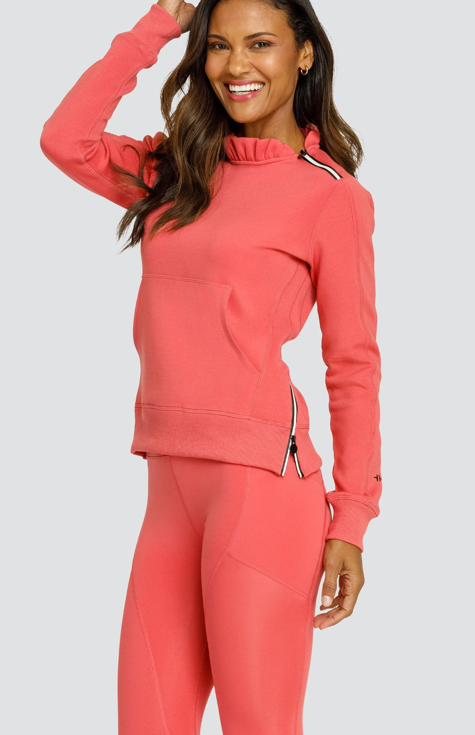 Women Tail Activewear Condoleezza Cherry Rose Pullover