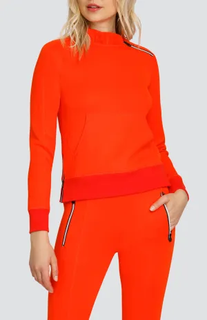 Women Tail Activewear Condoleezza Cherry Tomato Pullover