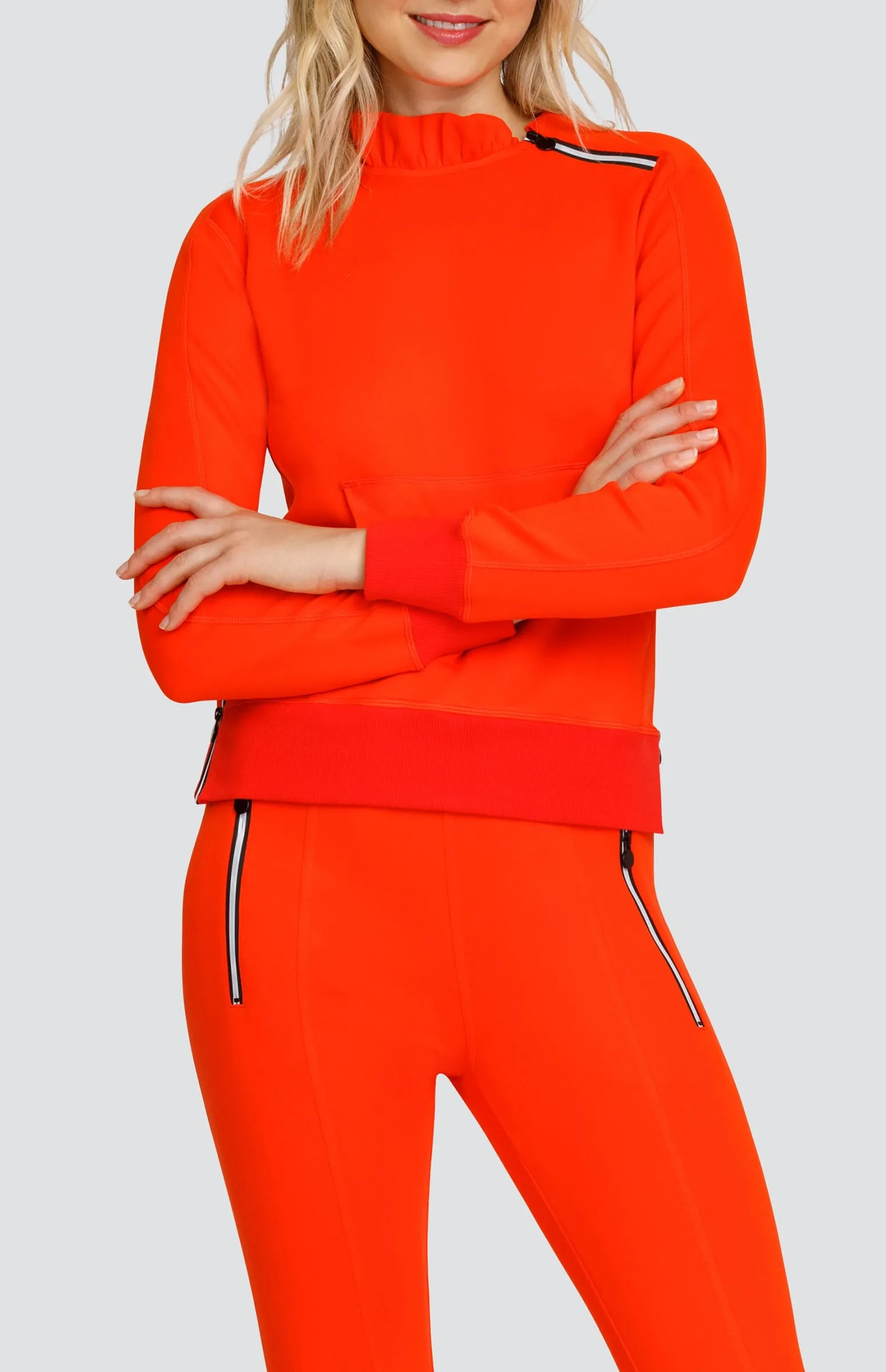 Women Tail Activewear Condoleezza Cherry Tomato Pullover