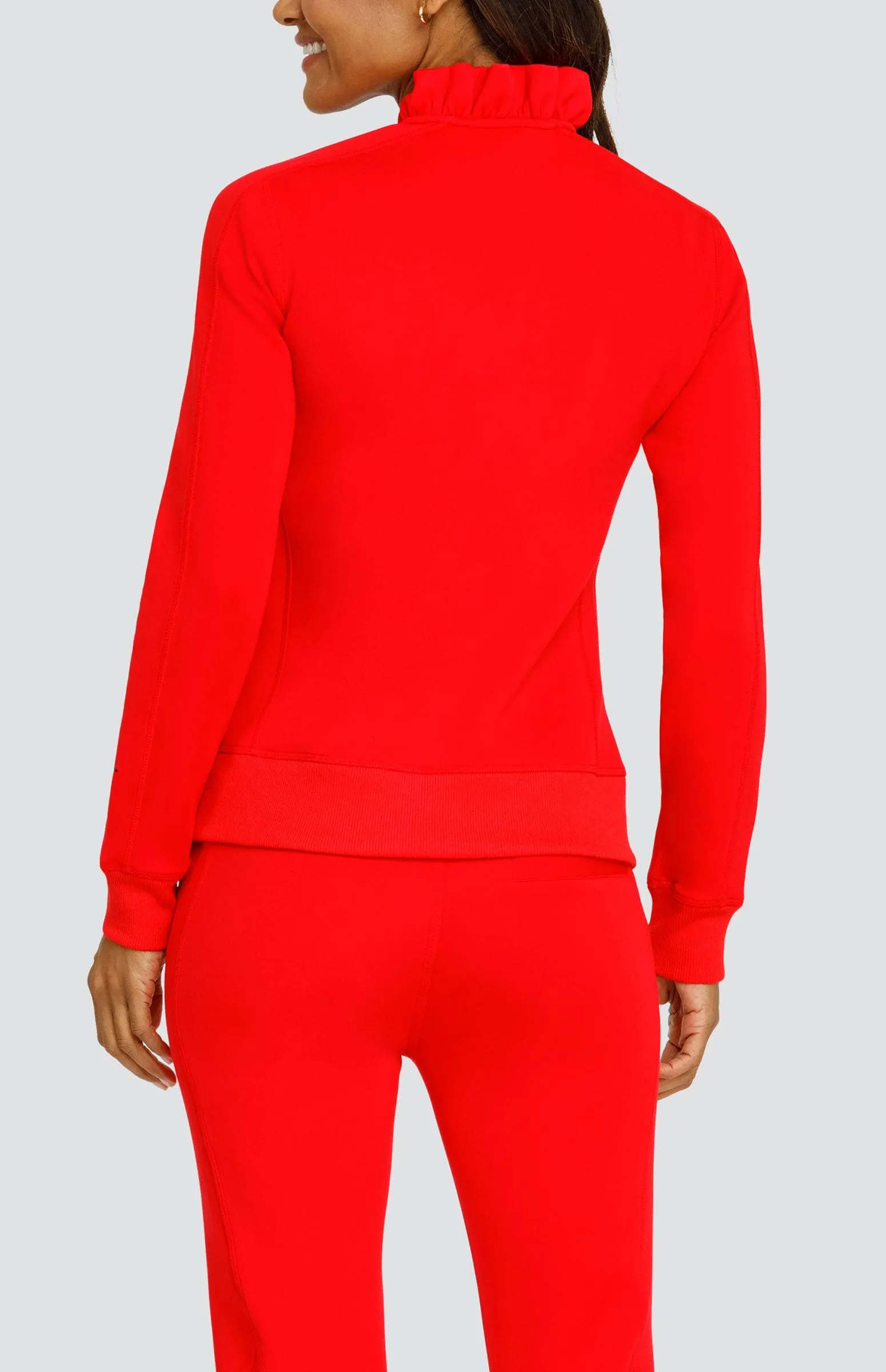 Women Tail Activewear Condoleezza Dahlia Red Pullover