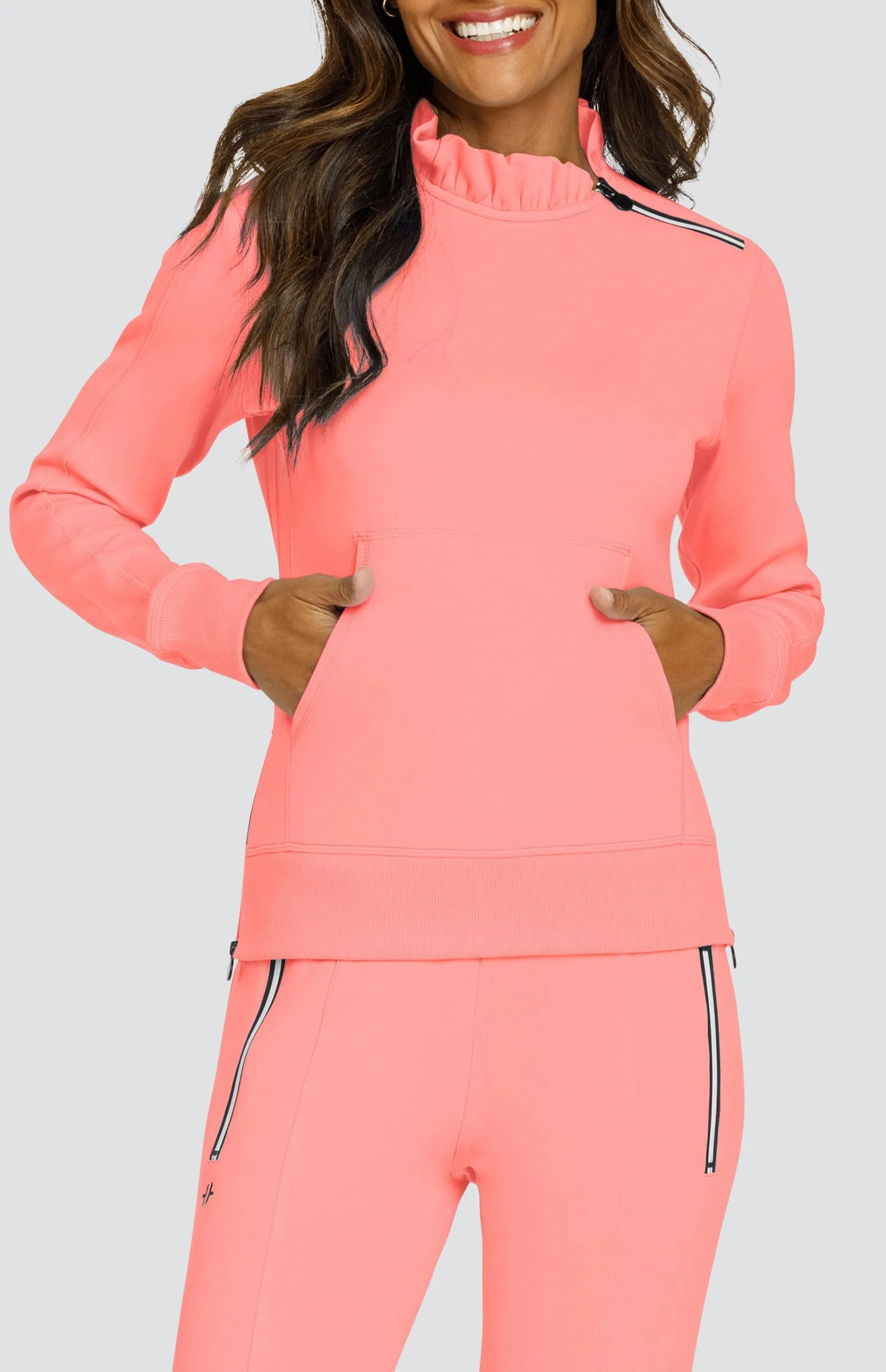 Women Tail Activewear Condoleezza Neon Melon Punch Pullover