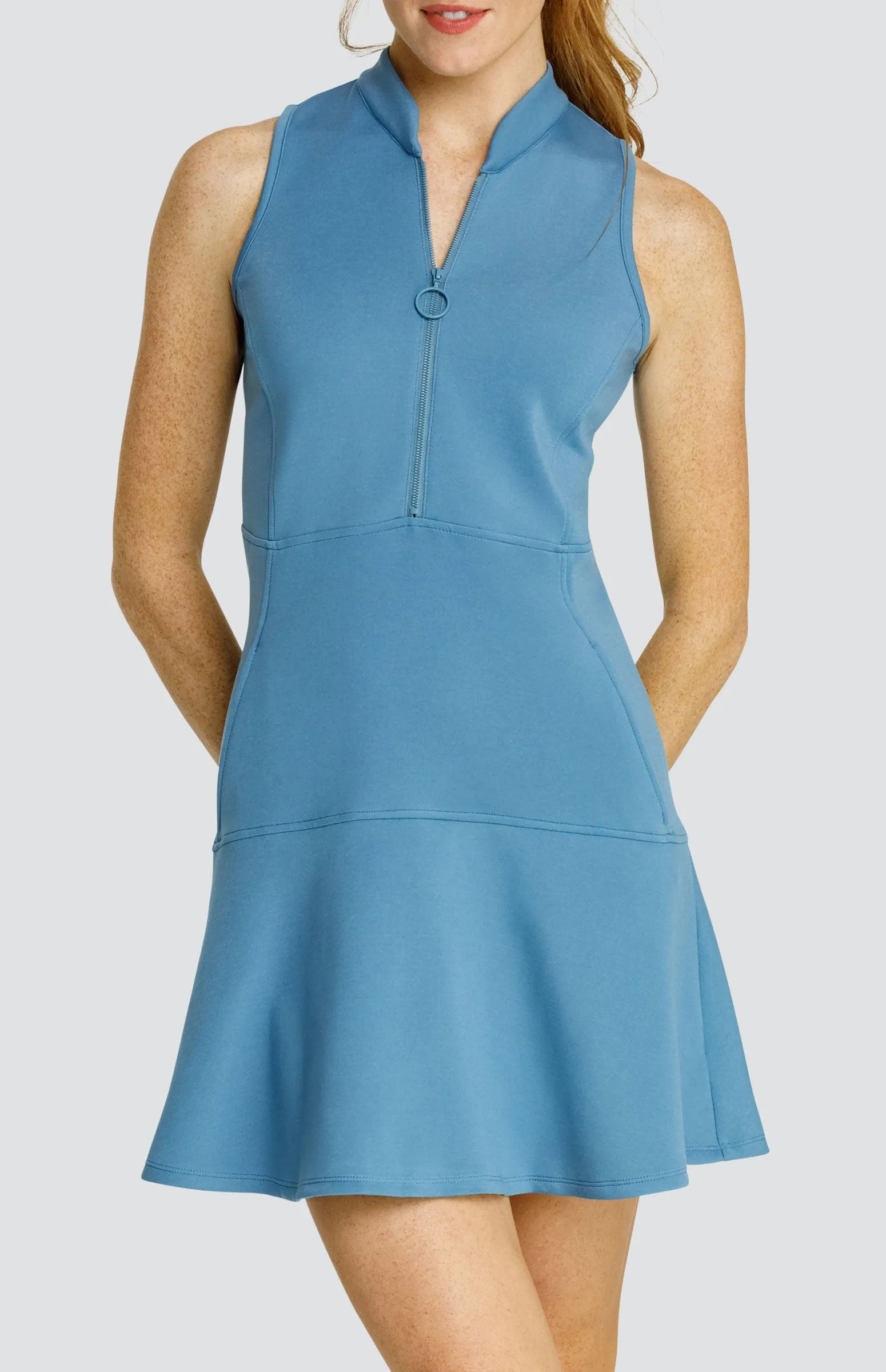 Women Tail Activewear Cookie 35" Dress - Copen Blue