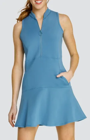 Women Tail Activewear Cookie 35" Dress - Copen Blue