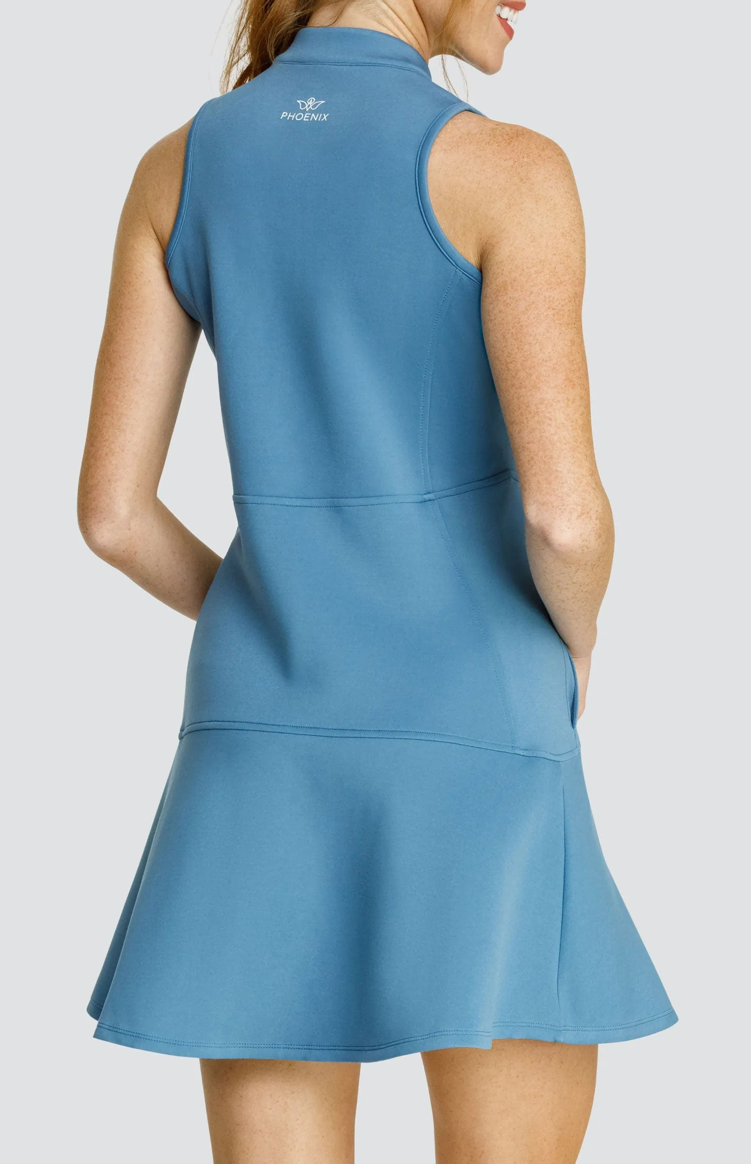 Women Tail Activewear Cookie 35" Dress - Copen Blue