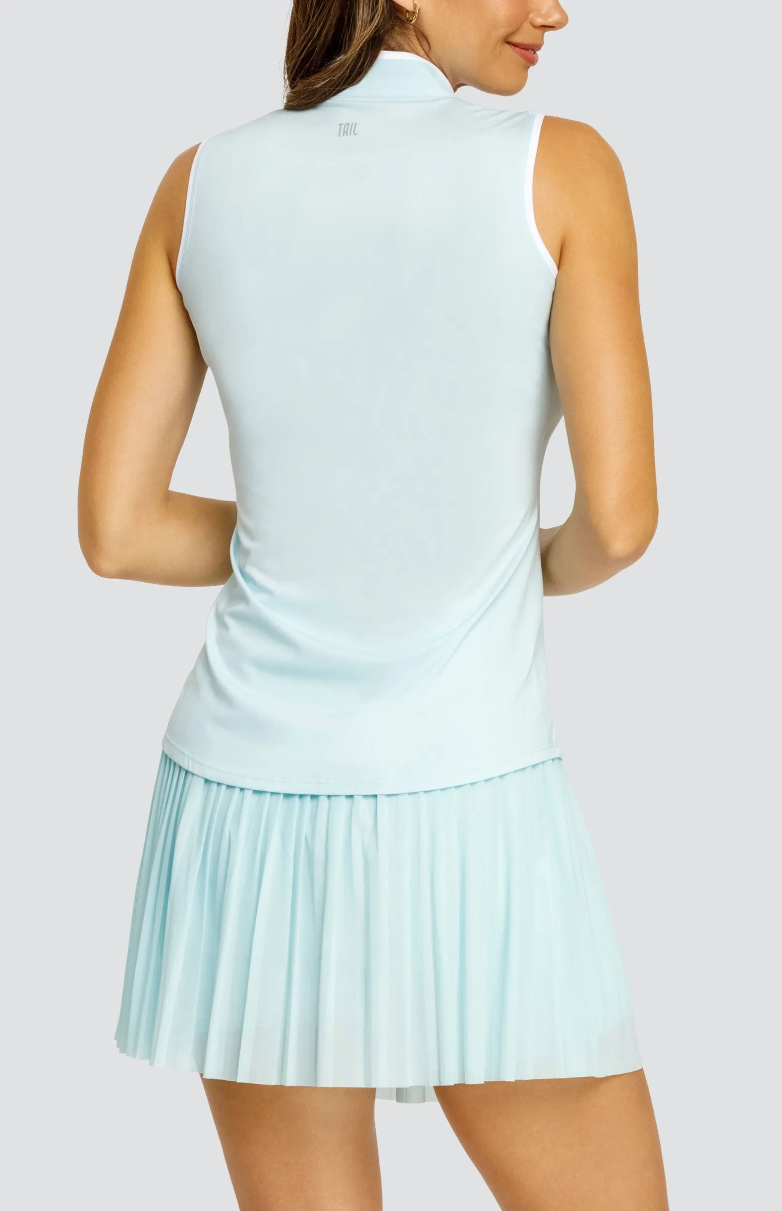 Women Tail Activewear Coquette Top - Blue Glow