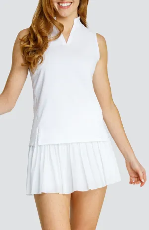 Women Tail Activewear Coquette Top - Chalk White