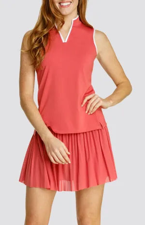 Women Tail Activewear Coquette Top - Cherry Rose