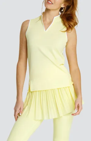 Women Tail Activewear Coquette Top - Fresh Lemon