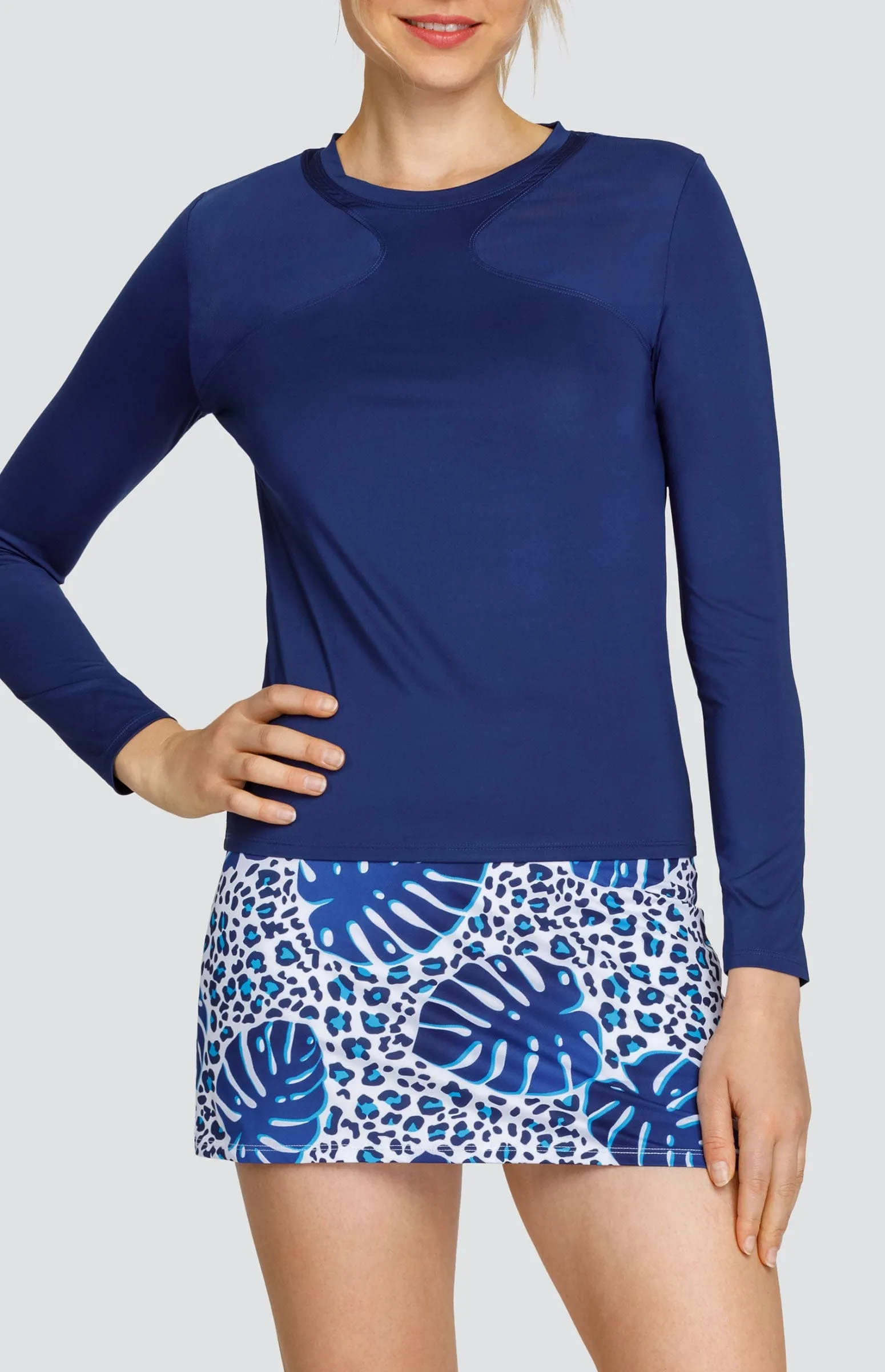 Women Tail Activewear Crown Top - Blue Depths