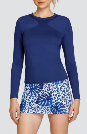 Women Tail Activewear Crown Top - Blue Depths