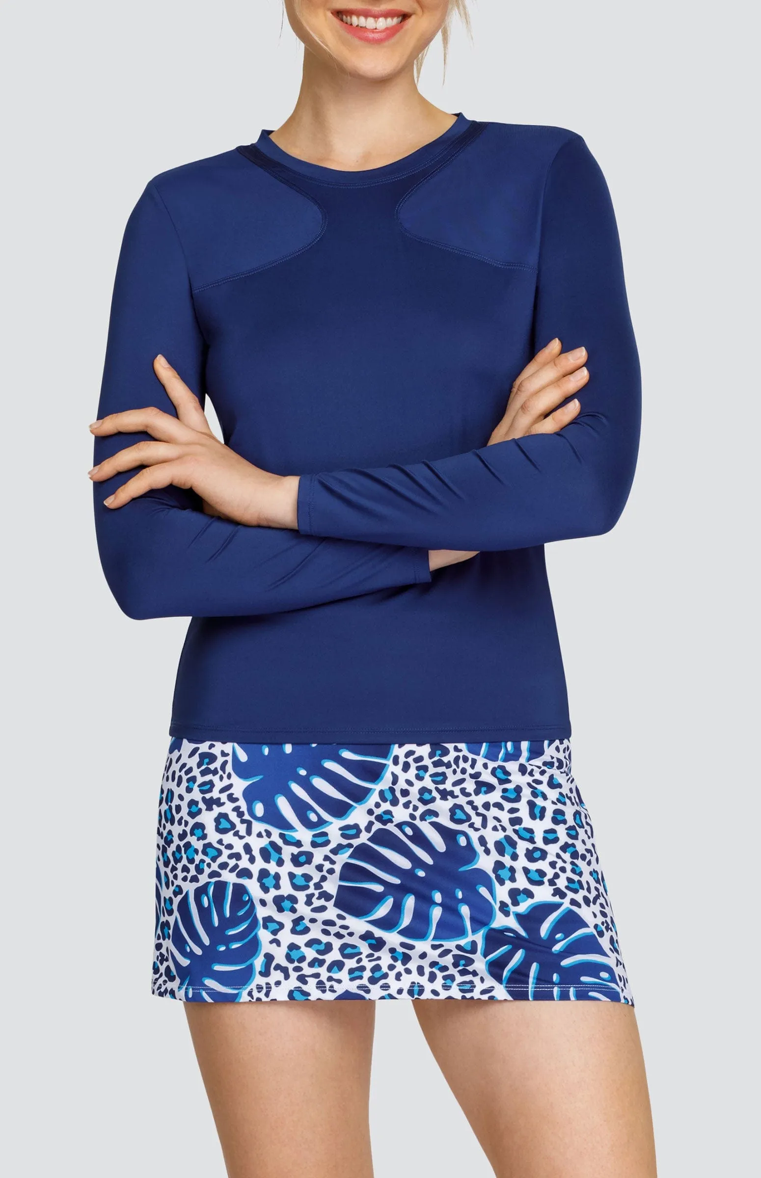 Women Tail Activewear Crown Top - Blue Depths