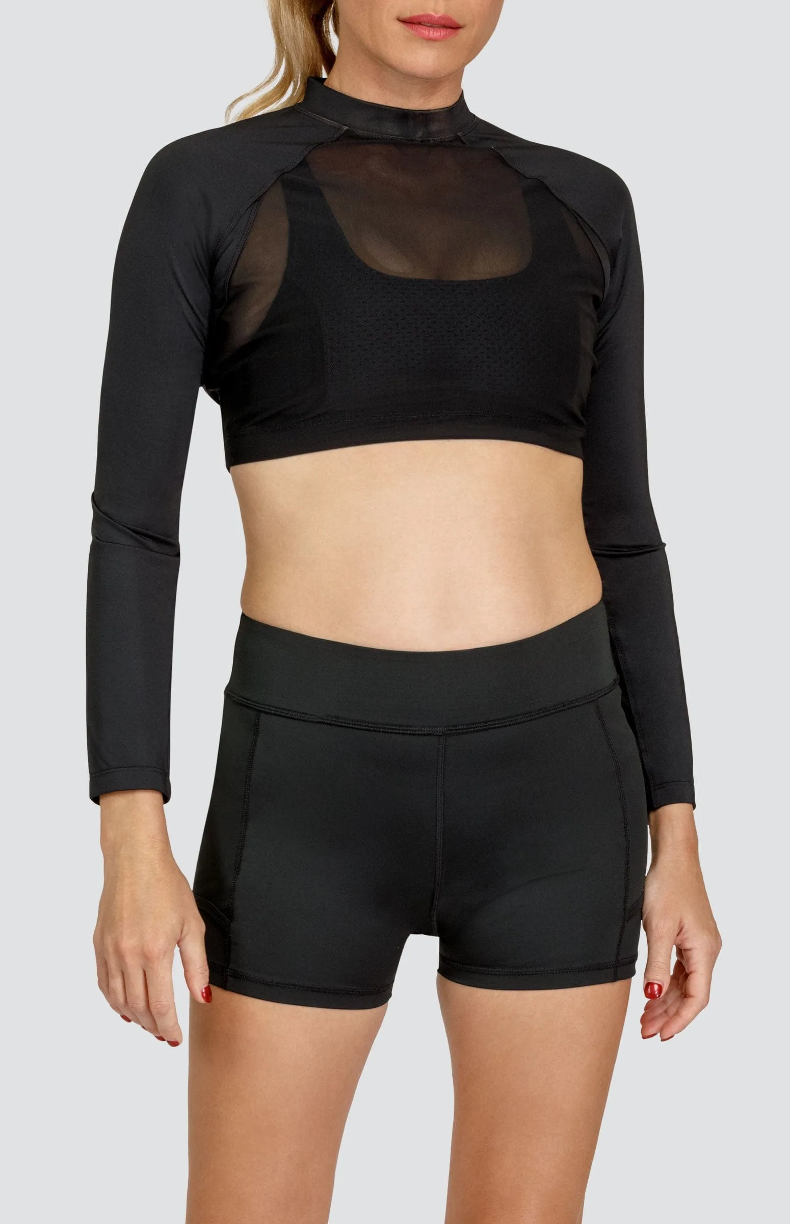 Women Tail Activewear Edie Layering Top - Onyx Black