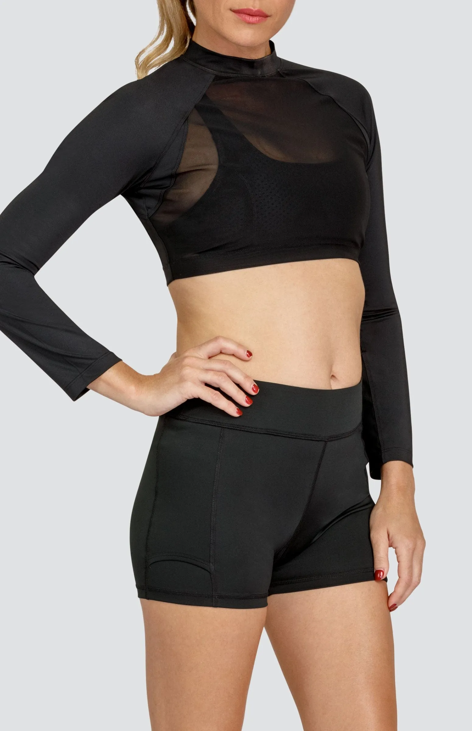 Women Tail Activewear Edie Layering Top - Onyx Black
