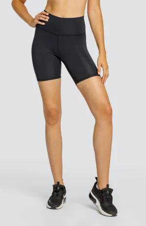 Women Tail Activewear Exhale 7" Biker Short - Onyx Black