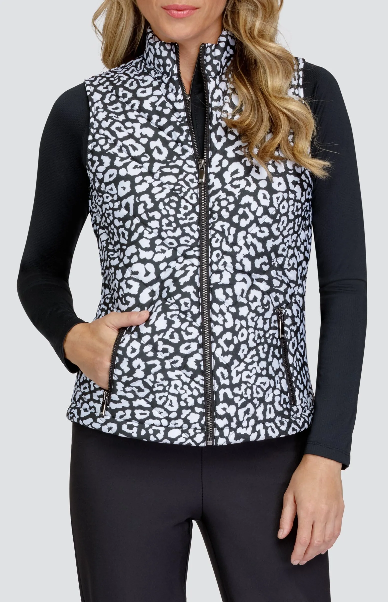 Women Tail Activewear Harlow Vest - Onyx Leopard