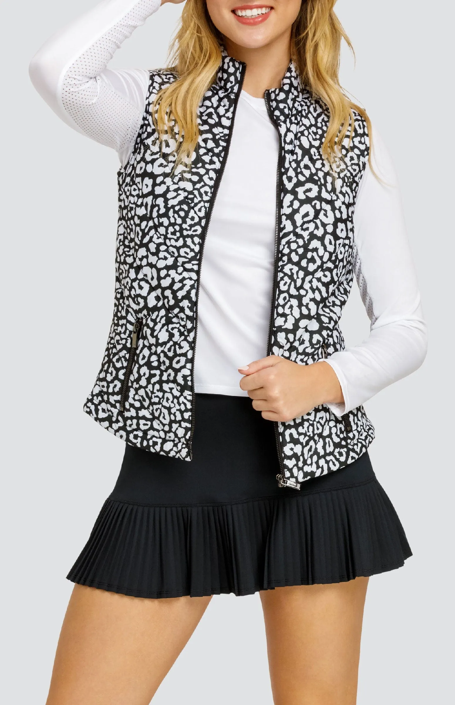 Women Tail Activewear Harlow Vest - Onyx Leopard