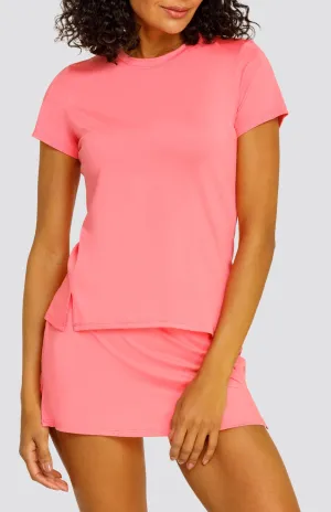 Women Tail Activewear Hawthorne Top - Strawberry Pink