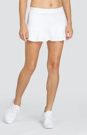 Women Tail Activewear Jennifer 12.5" Flounce Skort - Chalk White
