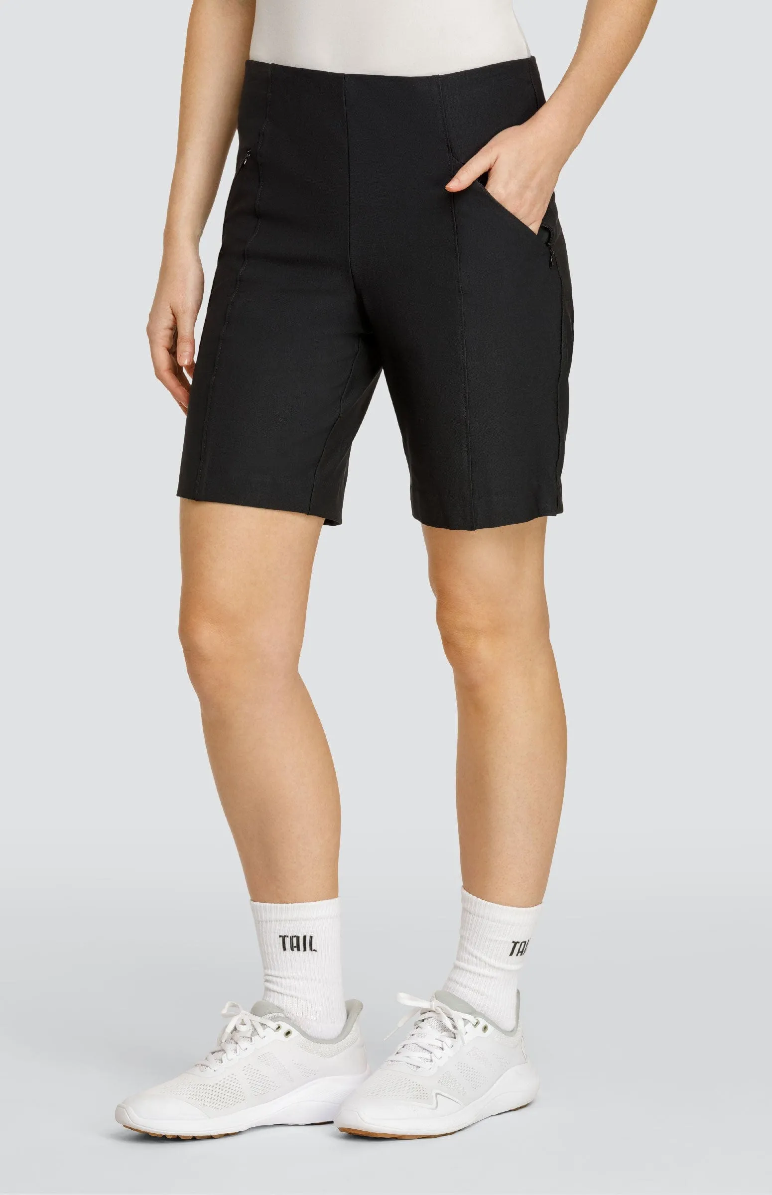Women Tail Activewear Laine 18" Short - Onyx Black