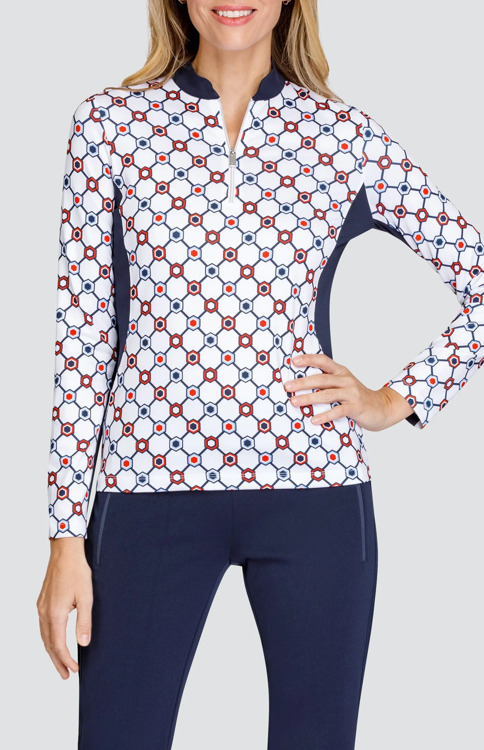 Women Tail Activewear Lila Grace Top - Divine Geo