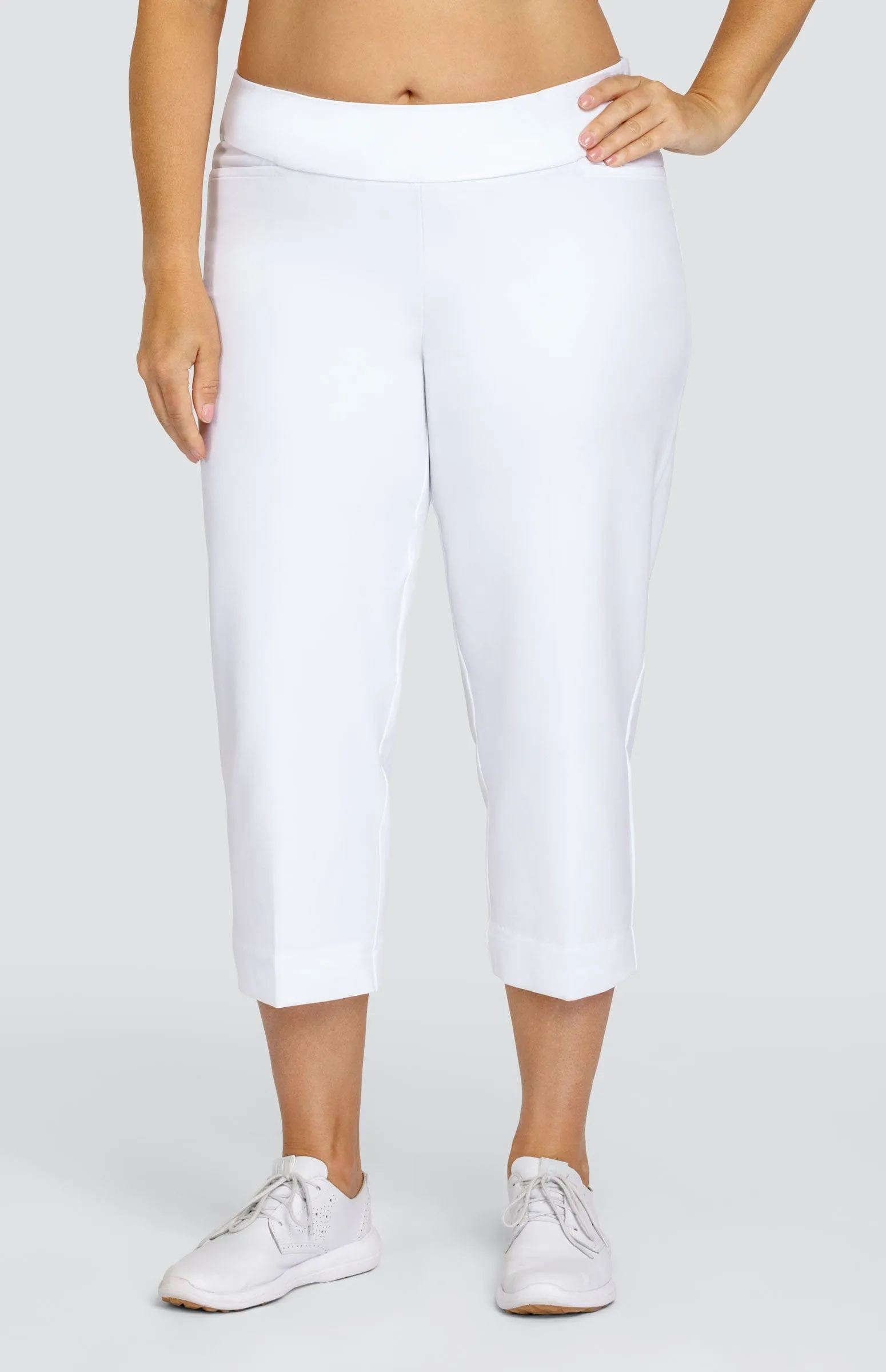 Women Tail Activewear Mulligan 22" Capri - Chalk White