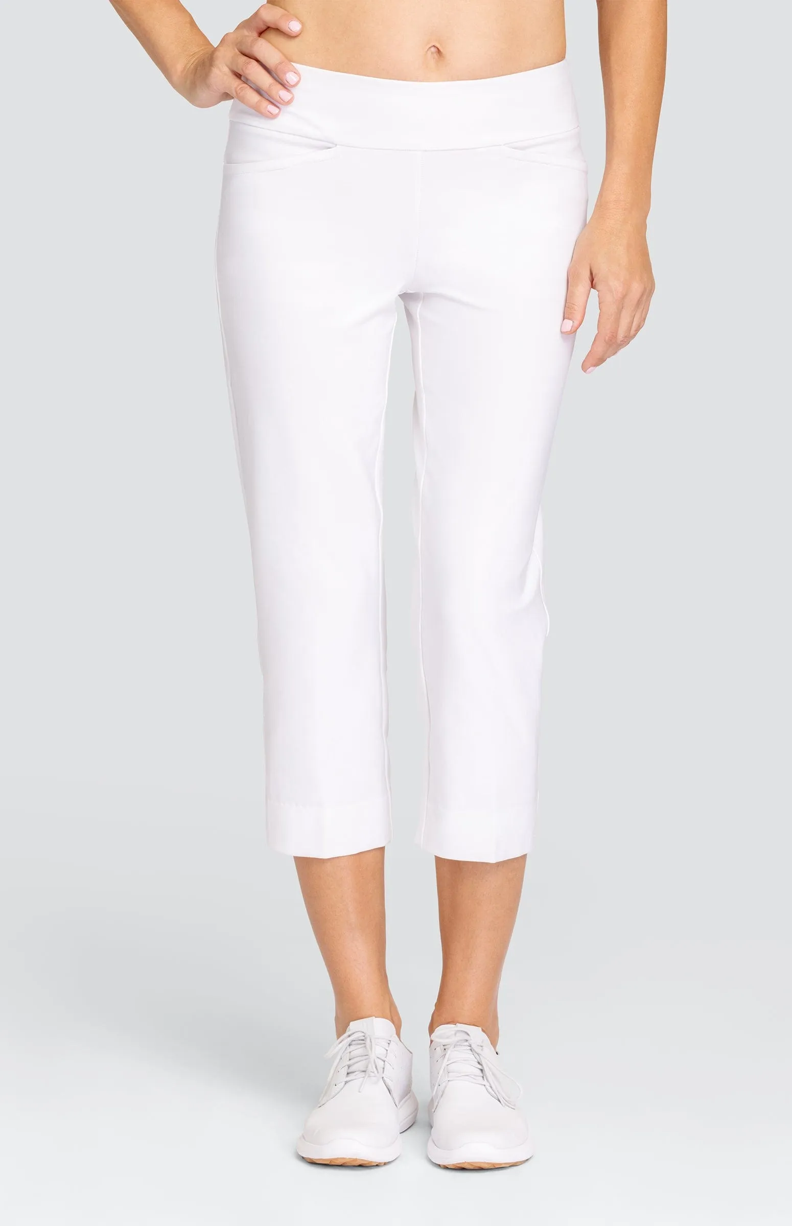 Women Tail Activewear Mulligan 22" Capri - Chalk White