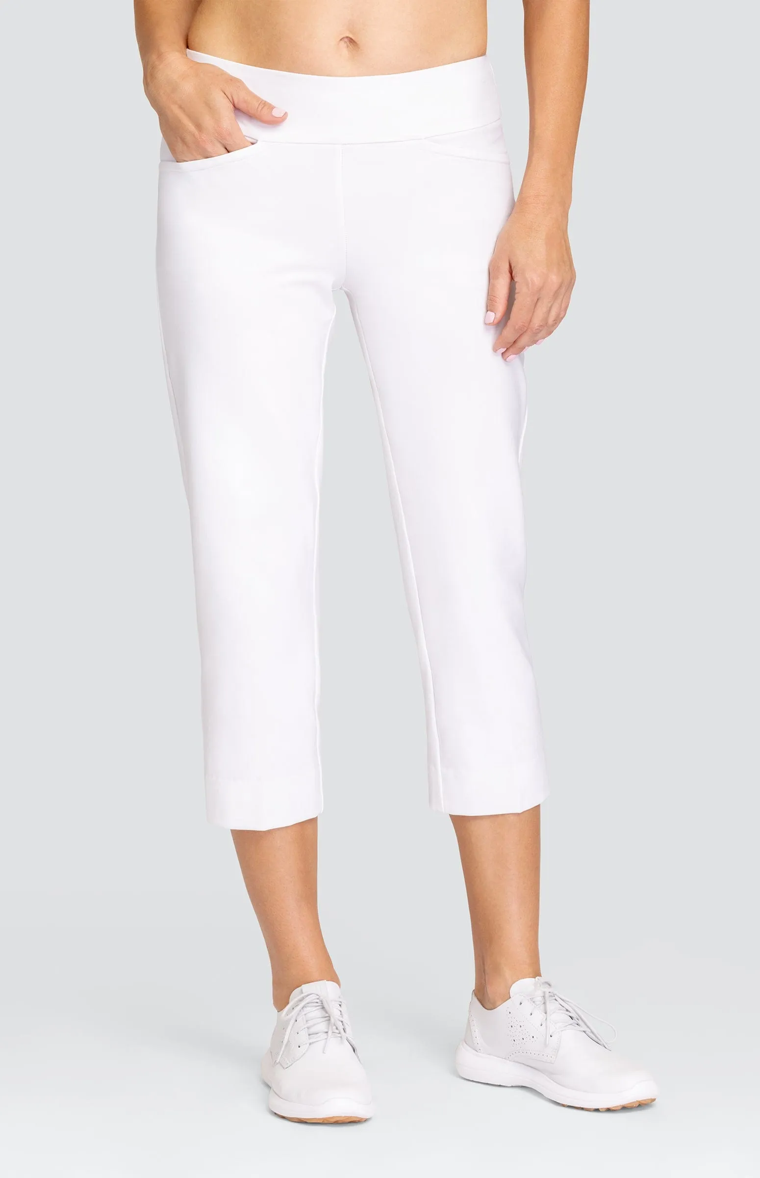 Women Tail Activewear Mulligan 22" Capri - Chalk White