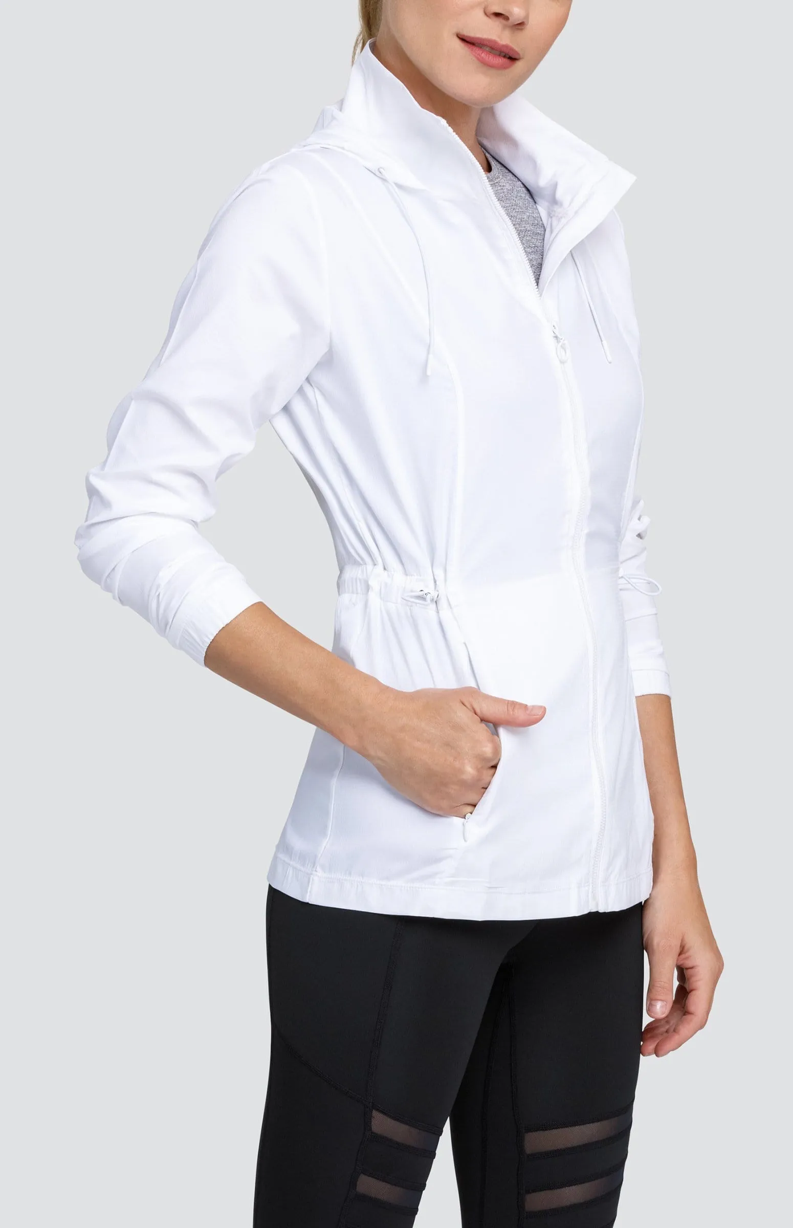 Women Tail Activewear Nola Water Resistant Jacket - Chalk White
