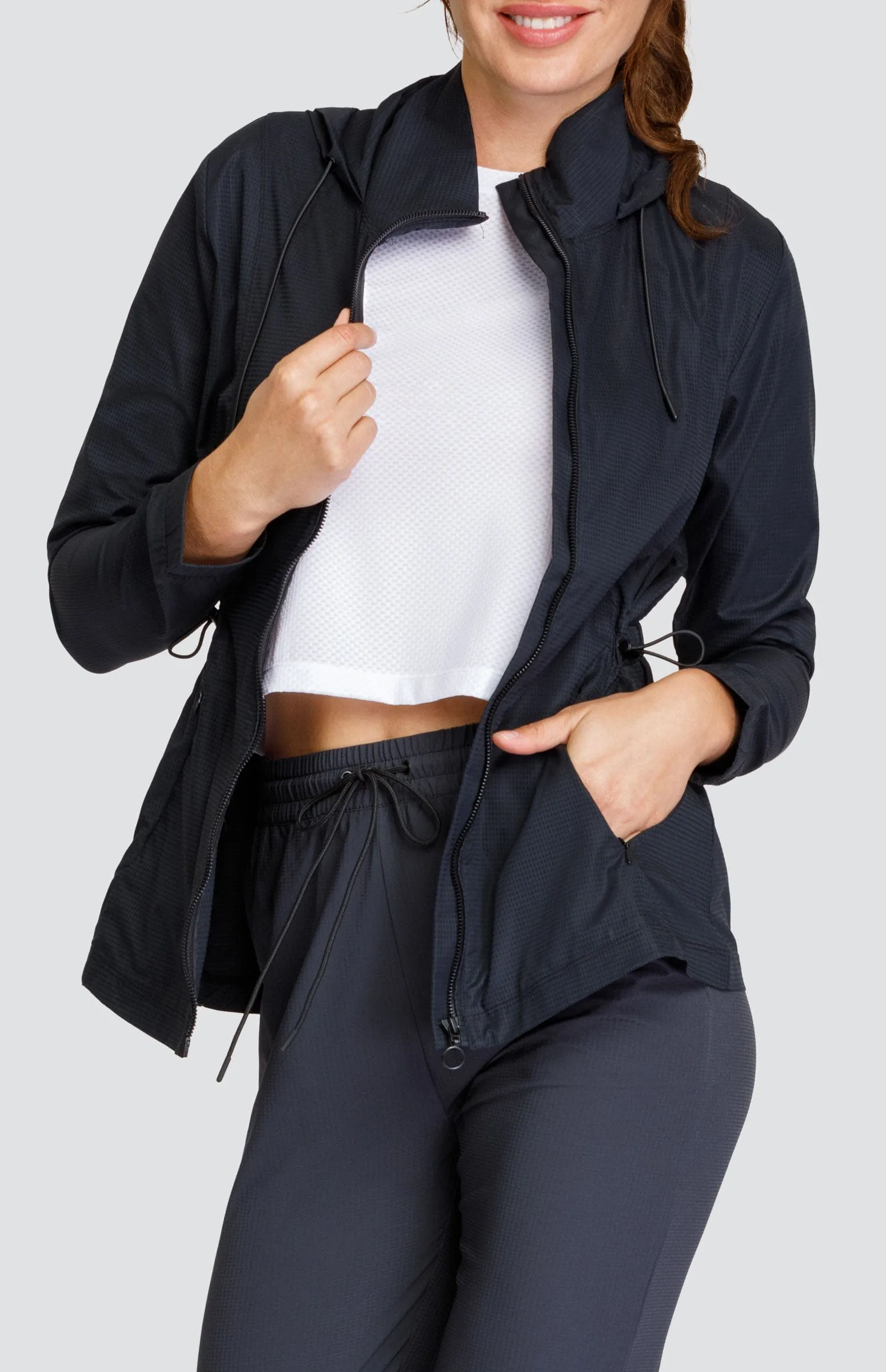 Women Tail Activewear Nola Water Resistant Jacket - Onyx Black