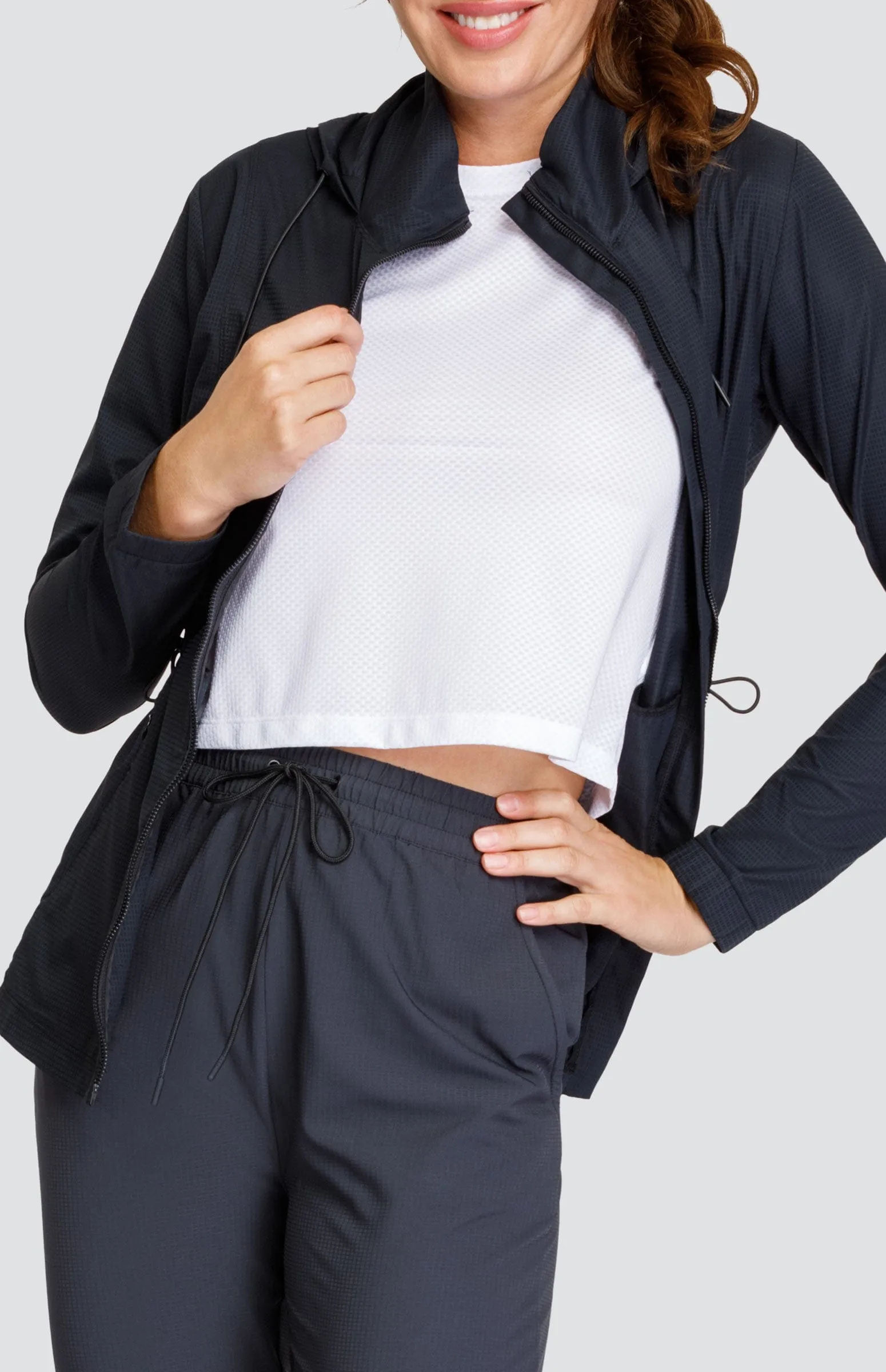 Women Tail Activewear Nola Water Resistant Jacket - Onyx Black