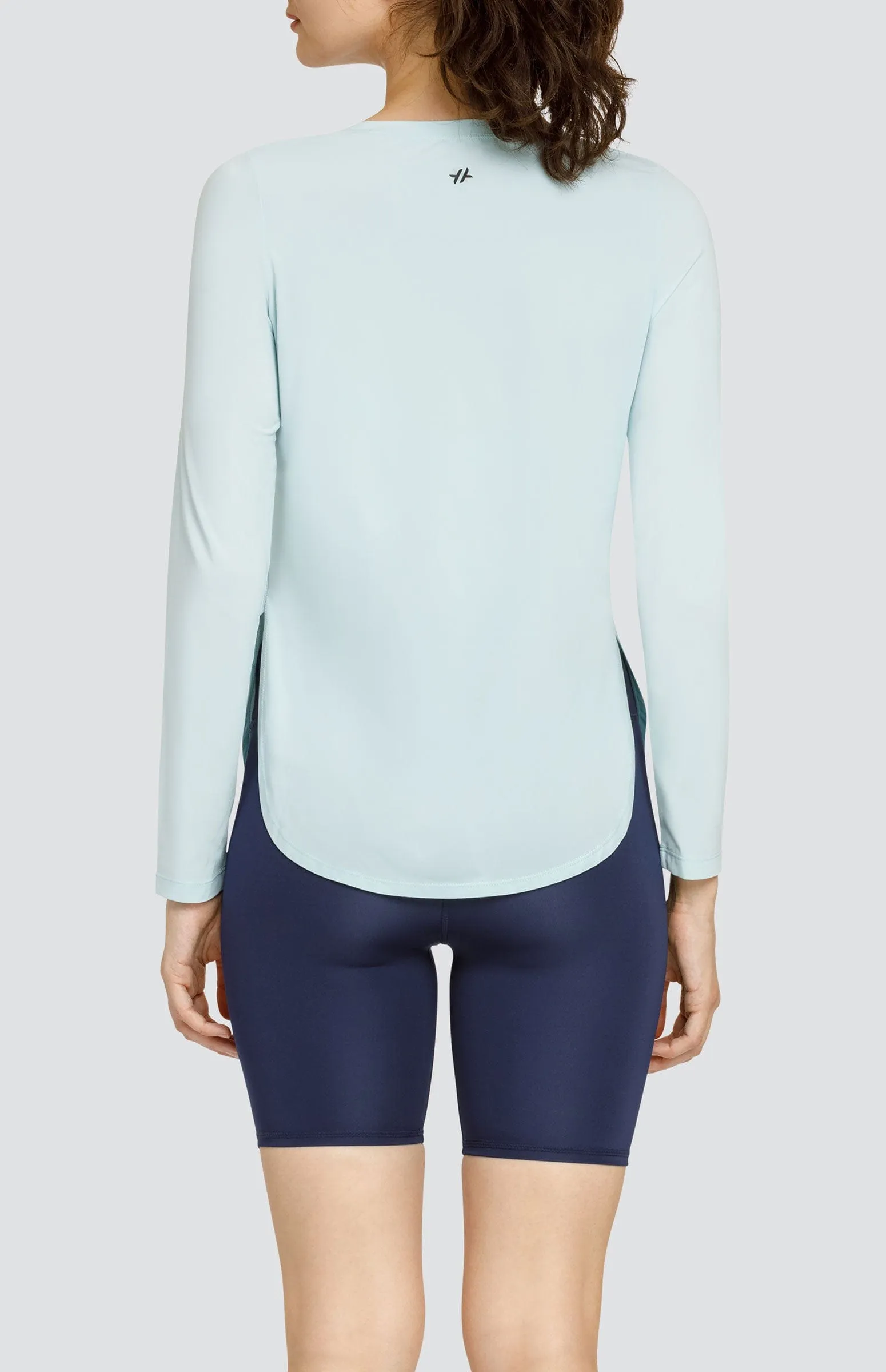 Women Tail Activewear Panem Top - Blue Glow