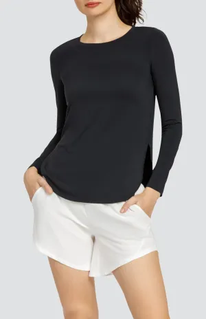 Women Tail Activewear Panem Top - Onyx Black