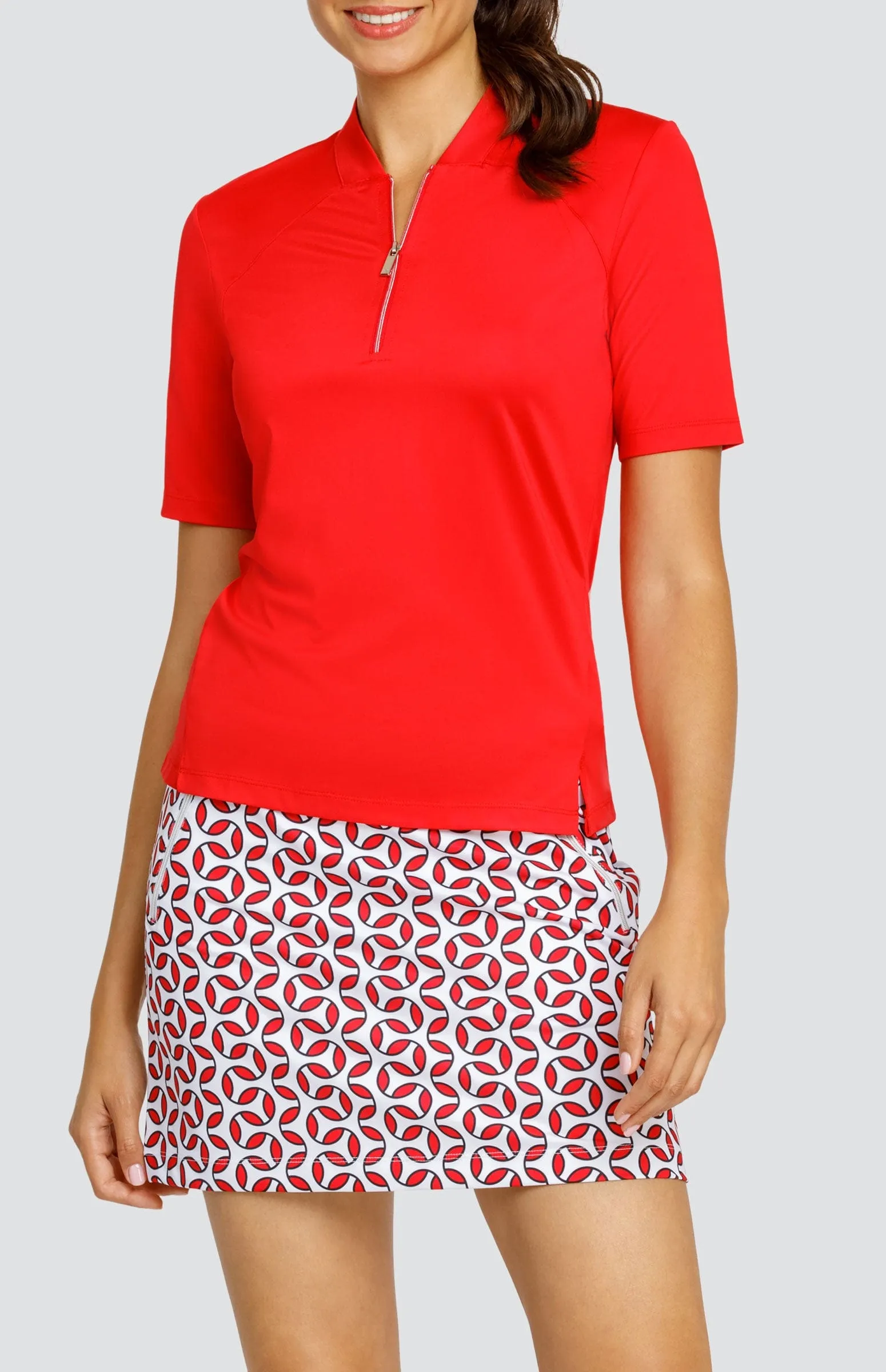Women Tail Activewear Posie Top - Dahlia Red