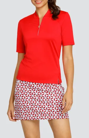 Women Tail Activewear Posie Top - Dahlia Red