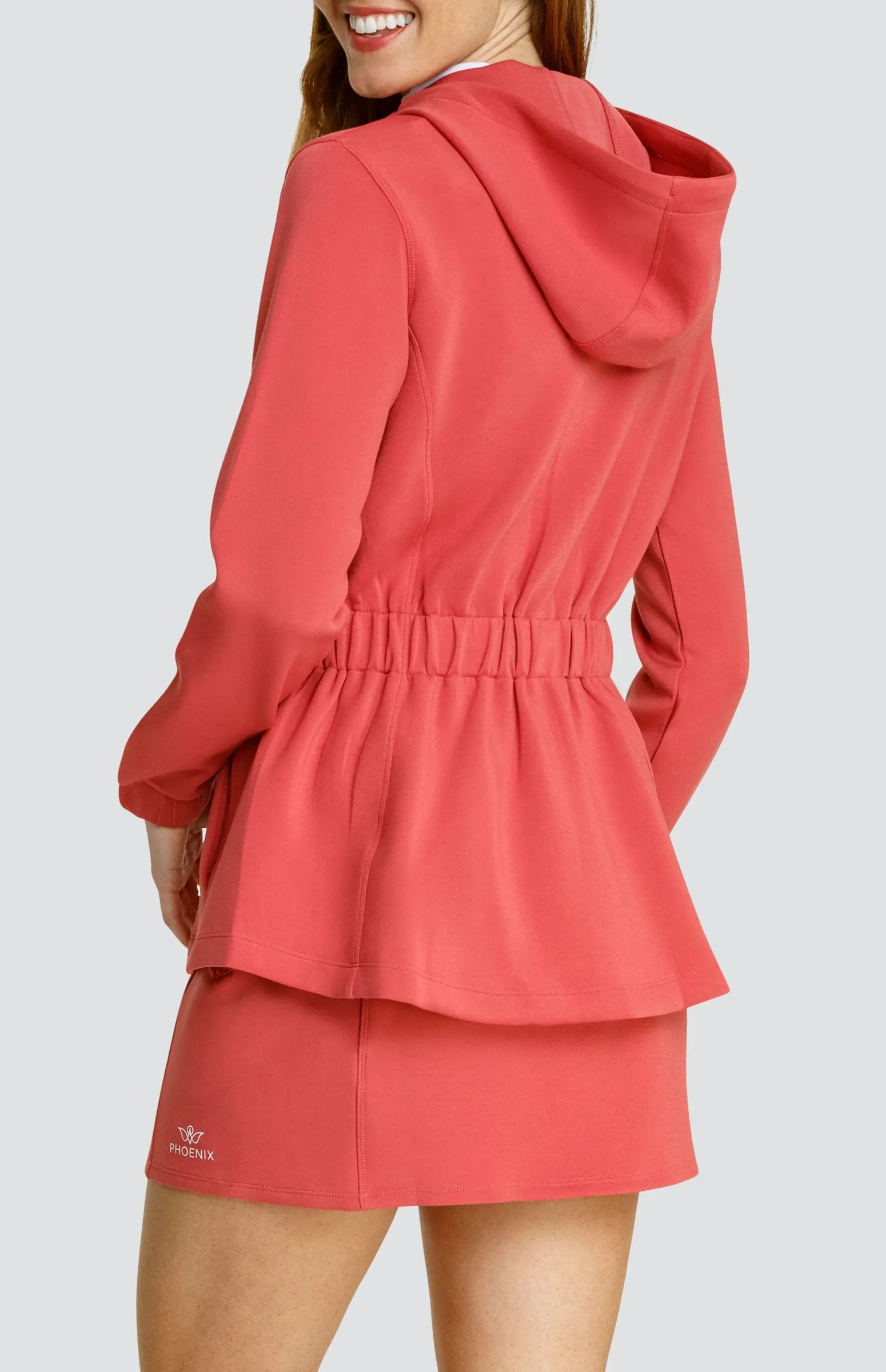 Women Tail Activewear Robyn Hooded Jacket - Cherry Rose