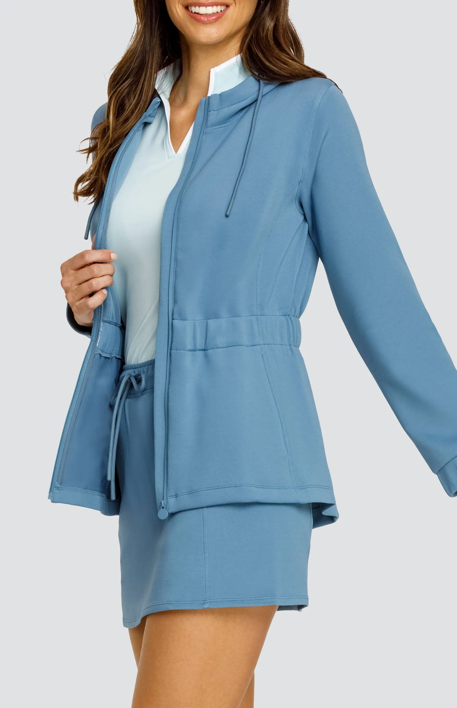 Women Tail Activewear Robyn Hooded Jacket - Copen Blue