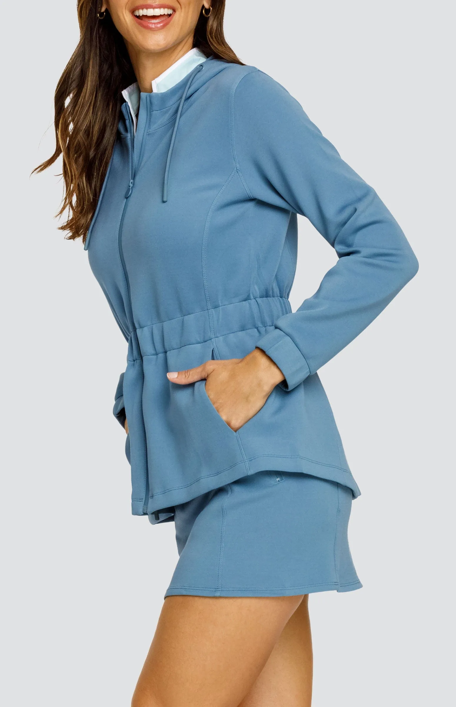 Women Tail Activewear Robyn Hooded Jacket - Copen Blue